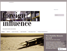 Tablet Screenshot of foreigninfluence.com